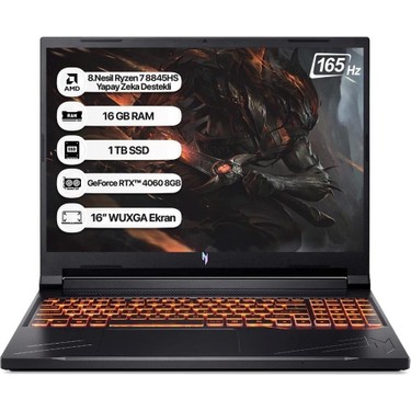 Acer Nitro V16 ANV16-41 Amd R7 8845HS 16GB 1tb SSD Fiyatı