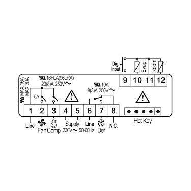 Dixell XR06CH 5R0C1 Dijital Termostat 230V 50-60 Hz. Fiyatı