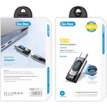 Go-Des Go Des GD-CT072 Type-C To Type-C Dijital LED Fiyatı