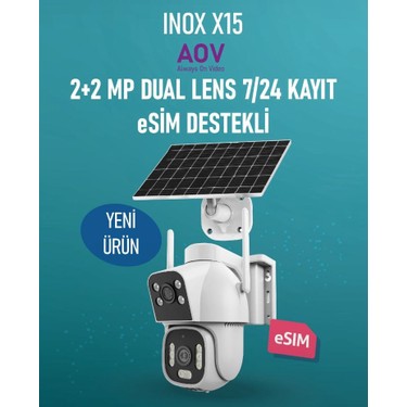 Inox X15 4G PTZ Kamera 2 MP Su Geçirmez Kablosuz Kullanım Fiyatı Inox X15 4G PTZ Kamera 2 MP Su Geçirmez Kablosuz Kullanım Fiyatı