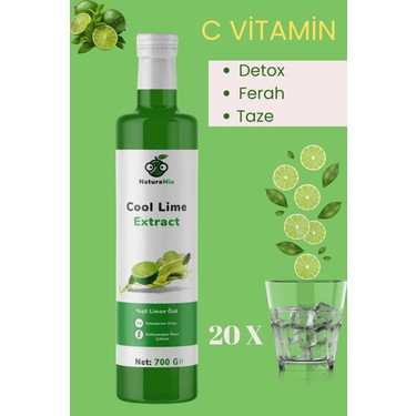 NaturaMix Cool Lime Özü 500 ml Misket Limon ve Nane Fiyatı