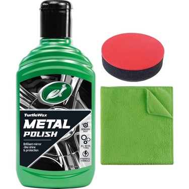 Turtle Wax Krom ve Metal Parlatıcı 300 ml + Cila Süngeri + Fiyatı