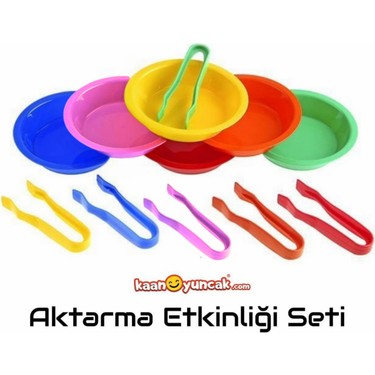 Eğitici Aktarma Seti 6 Adet Kase 6 Adet Cımbız 100 Adet Fiyatı