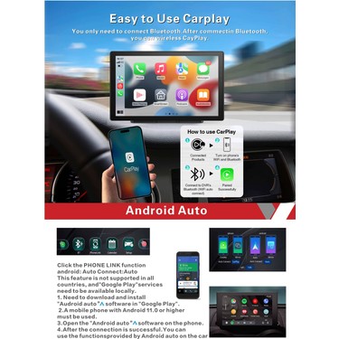 Kablosuz Apple Carplay & Android Auto Uyumlu 9 Dokunmatik Fiyatı