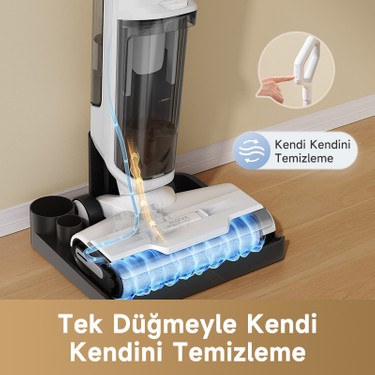 MOVA K10 Islak ve Kuru Süpürge, 6 mm Kenar Temizleme, 3,8 kg Fiyatı