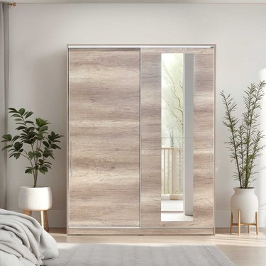 adore mobilya Sürgü Kapılı Aynalı Gardırop - Tori Fiyatı