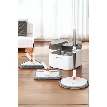 Miyano M90 Plus Su Hazneli 3 Başlıklı Mikrofiber Mop Seti – Fiyatı