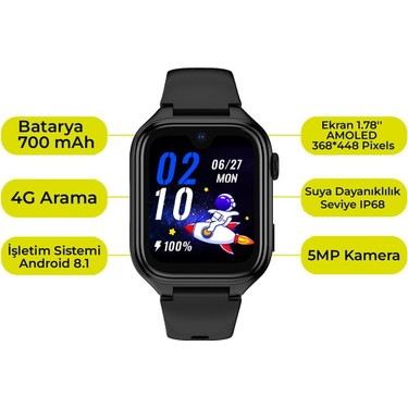 Slazenger 4g Tıger Kıds Prıme Görüntülü Görüşme Amoled LCD Fiyatı