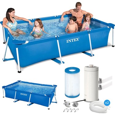 Intex 28272 Dikdörtgen Prefabrik Aile Havuzu 300x200x75cm Fiyatı