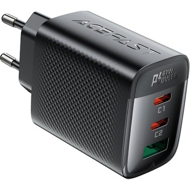Acefast 67W PD 2X USB-C + USB-A 3 Port Hızlı Şarj Aleti Isı Fiyatı