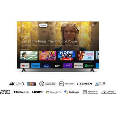 TCL 55V6B 55” 138 Ekran Uydu Alıcılı 4K Ultra HD Google TV Fiyatı