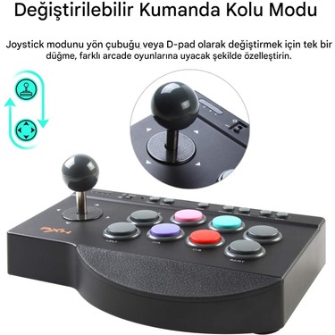 コントローラー 0082 Arcade Stick Oyun Kumandası Ps3/ps4/switch/pc/android Fiyatı