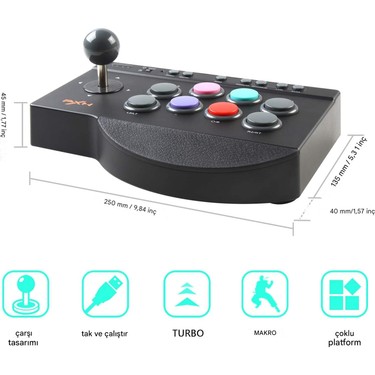 0082 Arcade Stick Oyun Kumandası Ps3/ps4/switch/pc/android Fiyatı