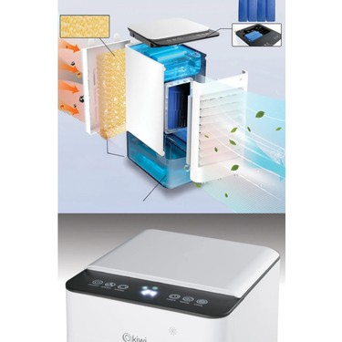 kii　ニュースキン製品 Kiwi KFAN-7497 3'ü 1 Arada Hava Temizleyici, Nemlendirici ve Fiyatı