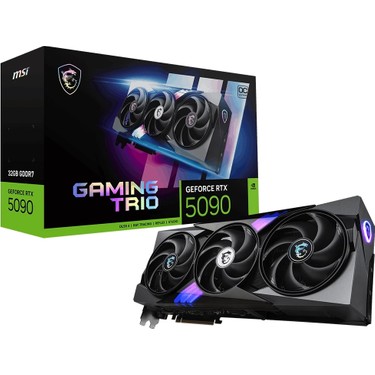 MSI GeForce RTX 5090とROG RTX5080 セット MSI GeForce RTX 5090 32G GAMING TRIO OC 32GB GDDR7 512 Bit Fiyatı