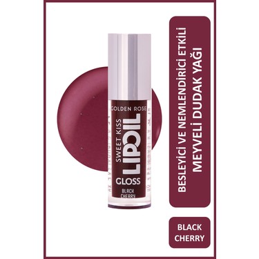 Golden Rose Sweet Kiss Lip Oil Gloss No: 08 Black Cherry - Fiyatı