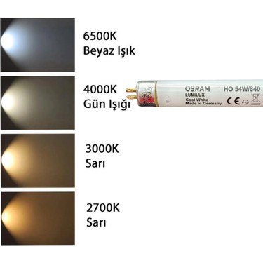 1 Adet) Osram 54W 840 Günışığı (4000K) G5 duylu T5 Floresan Fiyatı