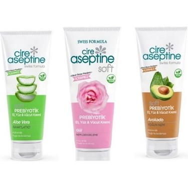Cire Aseptine 3'l Bakm Kremi Seti 200ML (Aloe Vera, Gl, Fiyat