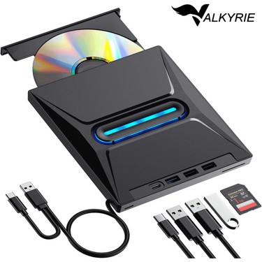 Valkyrie USB 3.0 Harici External CD DVD Okuyucu Yazıcı LED Fiyatı