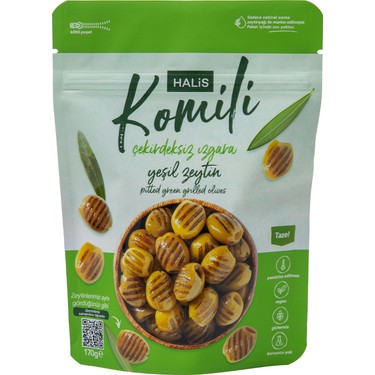 Komili 170 g. Çekirdeksiz Yeşil Izgara Zeytin Fiyatı