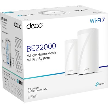 TP-Link Deco BE85 (2-Pack) | Wi-Fi 7 Mesh Sistemi | BE19000 Fiyatı