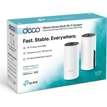 TP-Link Deco M4 (2-Pack) | Wi-Fi 5 Mesh Sistemi | AC1200 Fiyatı
