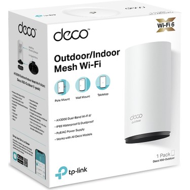 TP-Link Deco X50-Outdoor(1-Pack) Dış Mekan/İç Mekan Wi-Fi 6 Fiyatı