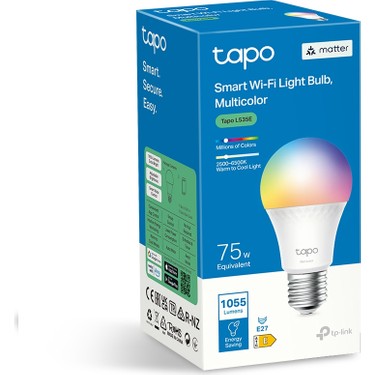 TP-LINK Tapo L535E, Matter Wi-Fi LED Akıllı Ampul, Çok Fiyatı