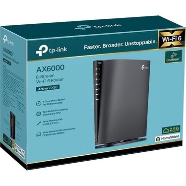 TP-Link Archer AX80 | Dual-Band Wi-Fi 6 Router | Fiber Fiyatı