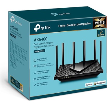 TP-Link Archer AX72 | Dual-Band Wi-Fi 6 Router | Fiber Fiyatı