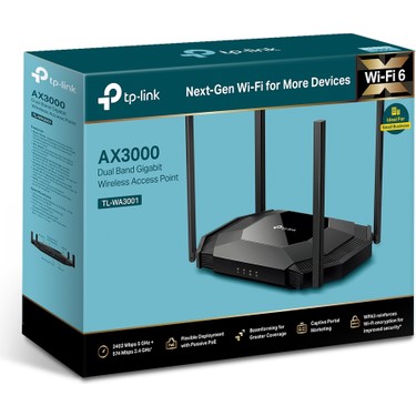 TP-Link TL-WA3001 | Dual-Band Wi-Fi 6 Access Point | AX3000 Fiyatı