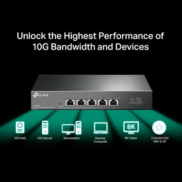 TP-Link TL-SX105 8 Port 10G Multi Gigabit Masaüstü Switch Fiyatı
