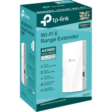 TP-Link RE700X | Wi-Fi 6 Menzil Genişletici | AX3000 Mbps | Fiyatı