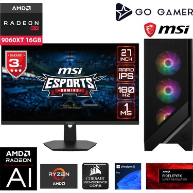 Go Gamer GA1547D AMD Ryzen 9 7900X / 64GB DDR5 6000Mhz / 2TB Fiyatı