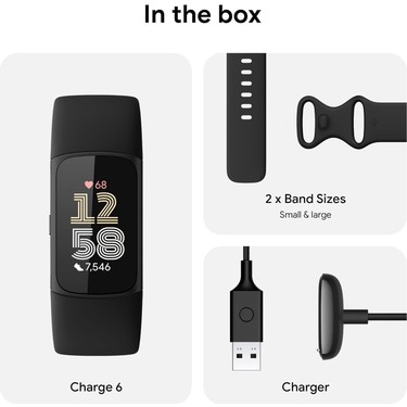 Fitbit Charge 6 Aktivite Tracker - 7 Gün Pil Ömrü, 50M Su Fiyatı