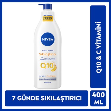 PWCボディゲルクリーム☆2000円!! NIVEA Q10 Sıkılaştırıcı Vücut Losyonu Pump 400 ml ;10 Günde Fiyatı