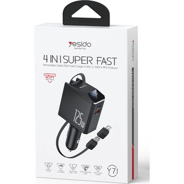 125W Araç Içi Şarj Aleti Type C To Lightning USB Otg Adaptör Fiyatı