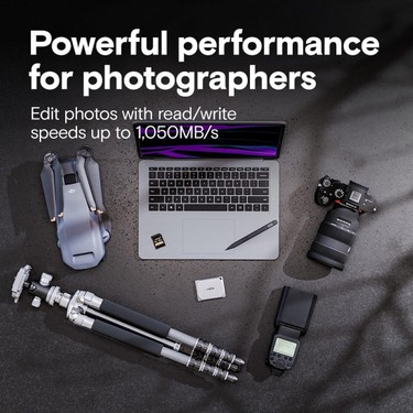 Crucial X9 Pro 2tb Taşınabilir SSD - 1050MB/S'YE Kadar Okuma Fiyatı