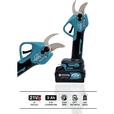 21V 3AH Çelik Şanzuman Çift Pala Zincirli Şarjlı Dal Ağaç Fiyatı