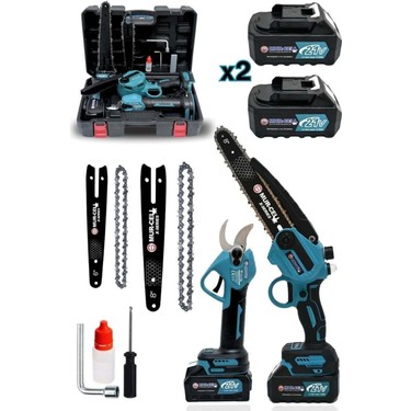 21V 3AH Çelik Şanzuman Çift Pala Zincirli Şarjlı Dal Ağaç Fiyatı