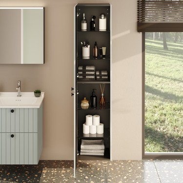 Vitra Root Groove 69092 Boy Dolabı, Mat Retro Yeşil, 40 cm Fiyatı