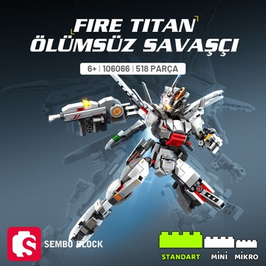 Fire Titan Ölümsüz Savaşçı Yapı Bloğu Seti Fiyatı