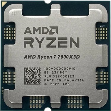 Amd Ryzen 7 7800X3D 4.2ghz 96MB Am5 Tray 120W + Radeon Fiyatı