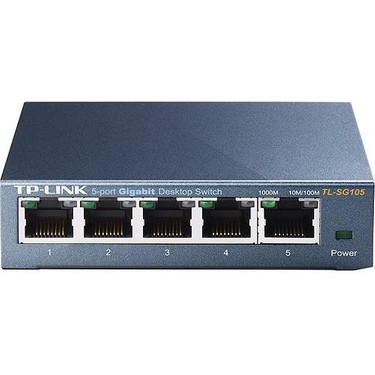TP-Link TL-SG105 5 Port 10-100-1000 Mbps Switch Çelik Kasa Fiyatı