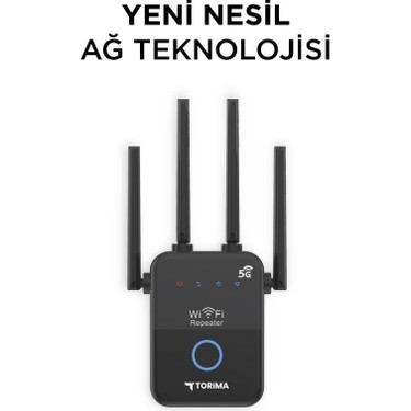 Torima Wifi Router Çift Bant 1600Mbps 4 Anten Yüksek Hızlı Fiyatı