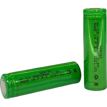 1.2V 800 Mah - Aa - Ni-Cd Şarjlı Pil - Başsız / Flat Head Fiyatı