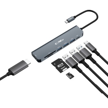 Claw's CHUB007-P 7in1 Windows & Mac 100w Hızlı Şarj - Type-C Fiyatı