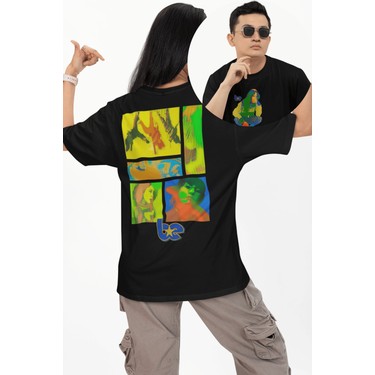 Unisex Be Star Sırt Baskılı Tişört, Oversize Billie Eilish Fiyatı