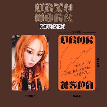Aespa Giselle '' Dirty Work '' Photocards Set Fiyatı