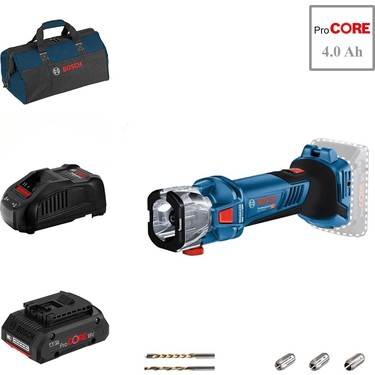 Bosch Gcu 18V-30 1x4 Ah Procore Akülü Freze / Kuru Levha Fiyatı